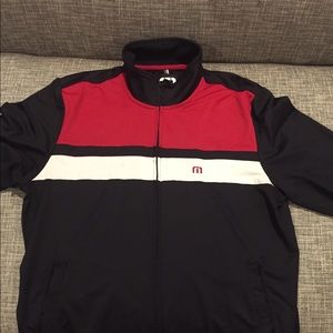 Travis Mathew Jacket - Red and Black